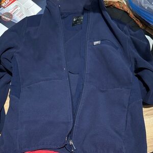 Figs Deep Blue Zip-Up Jacket